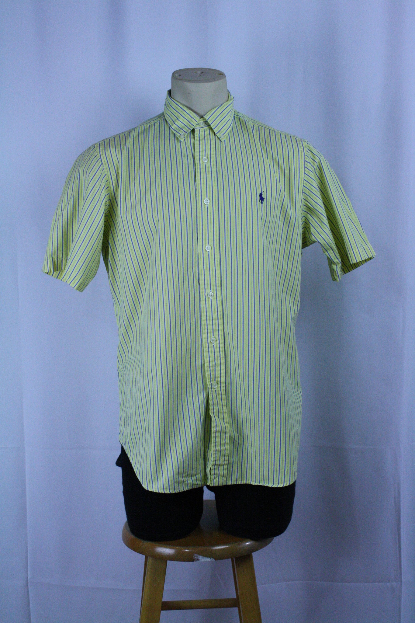 *Early 2000s* Polo Striped Button Up (M)