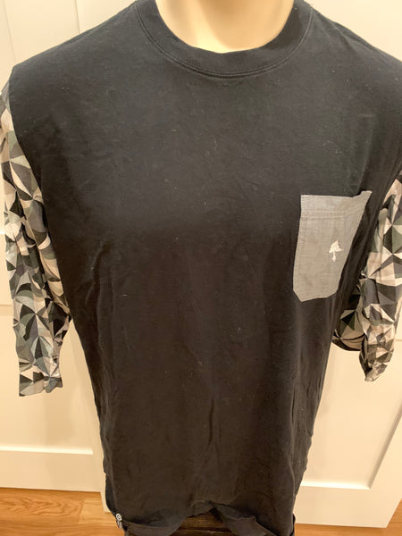 LRG 3/4 Sleeve Shirt - Blk/Gray (XL)