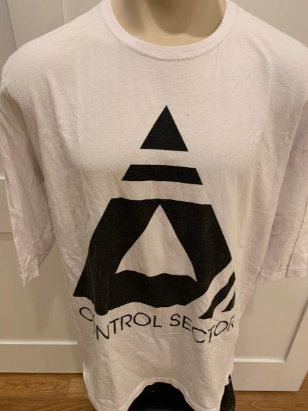Control Sector Short Sleeve Logo Tee Shirt (White) - XL