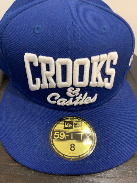 Crooks and Castles Hat - Blue  Size 8"