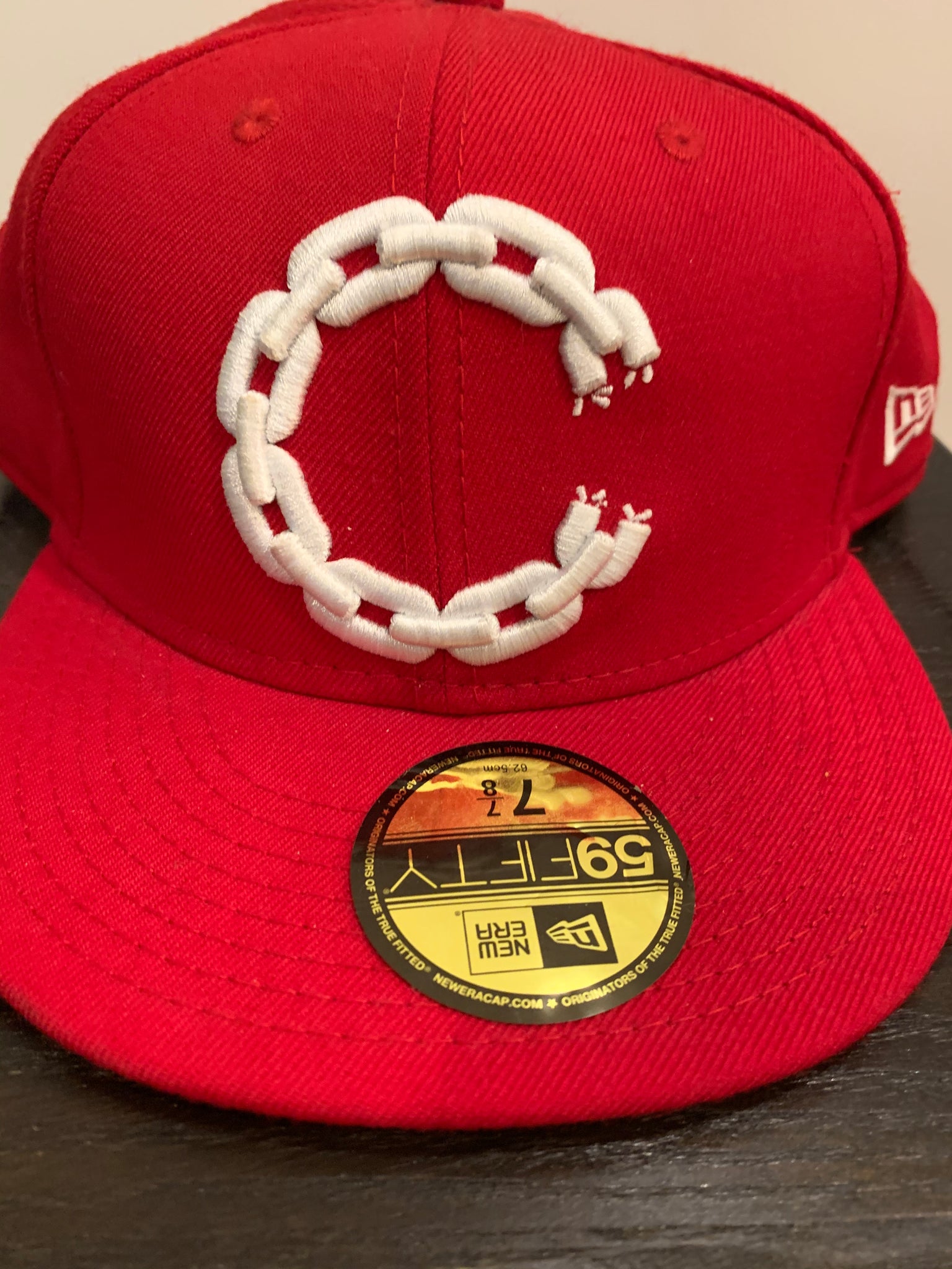 Crooks and Castles Hat - Red  Size 7-7/8"