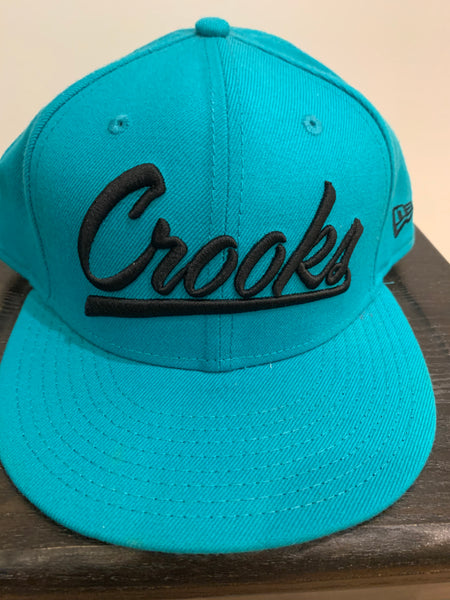 Crooks and Castles Hat - Teal  Size 7-7/8"