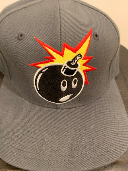 "Bomb" Hat - Gray Snapback